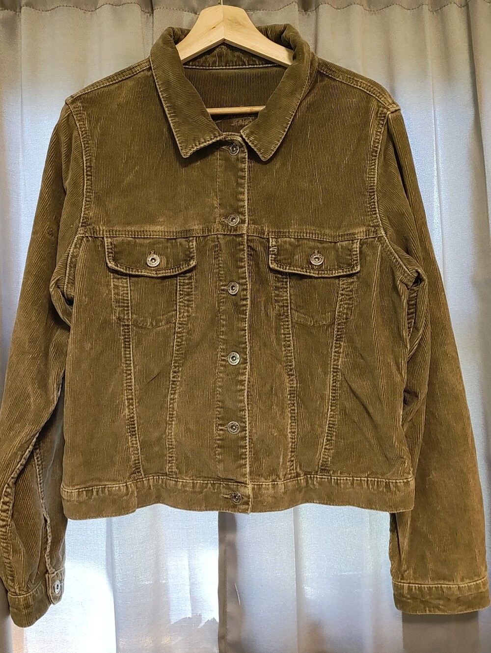 Stylish  Corduroy Jacket - Brown